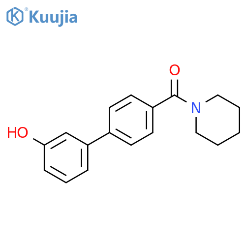 3-[4-(Piperidine-1-carbonyl)phenyl]phenol structure
