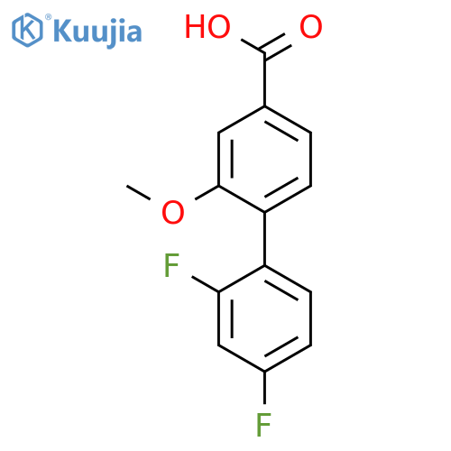 4-(2,4-Difluorophenyl)-3-methoxybenzoic acid structure