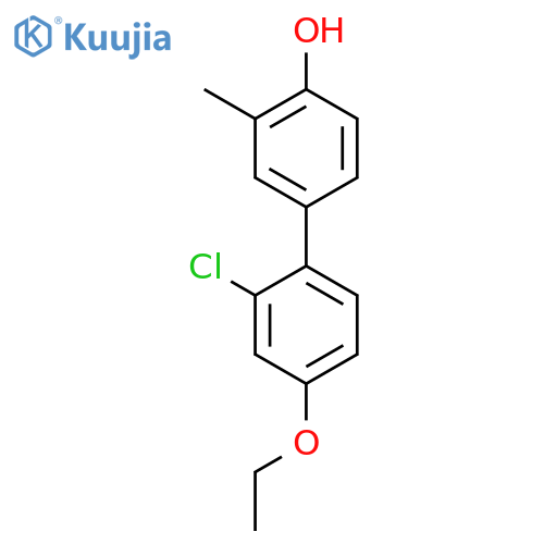 4-(2-Chloro-4-ethoxyphenyl)-2-methylphenol structure