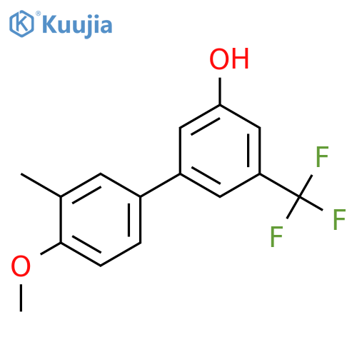 5-(4-Methoxy-3-methylphenyl)-3-trifluoromethylphenol structure