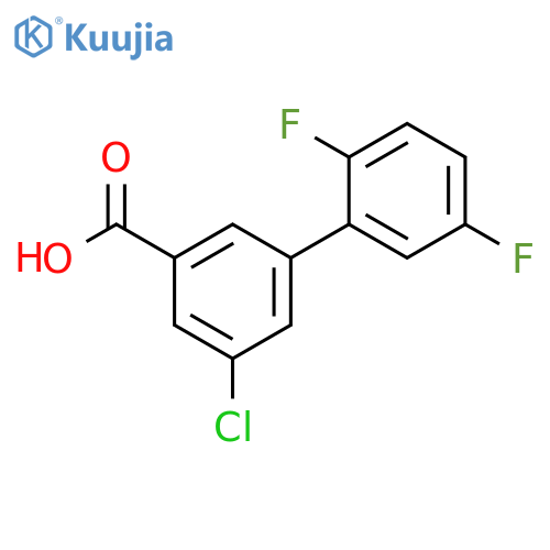 5-Chloro-2',5'-difluoro-[1,1'-biphenyl]-3-carboxylic acid structure