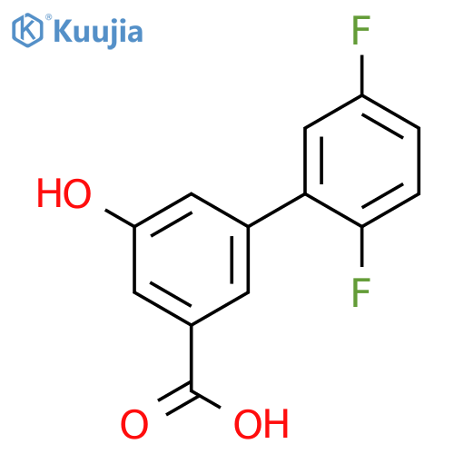 3-(2,5-Difluorophenyl)-5-hydroxybenzoic acid structure