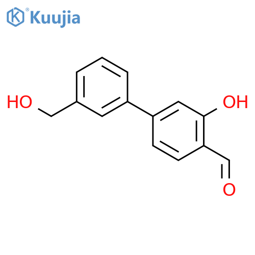 2-hydroxy-4-[3-(hydroxymethyl)phenyl]benzaldehyde structure