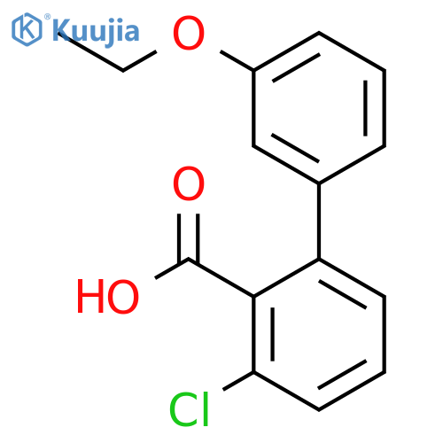 2-chloro-6-(3-ethoxyphenyl)benzoic Acid structure