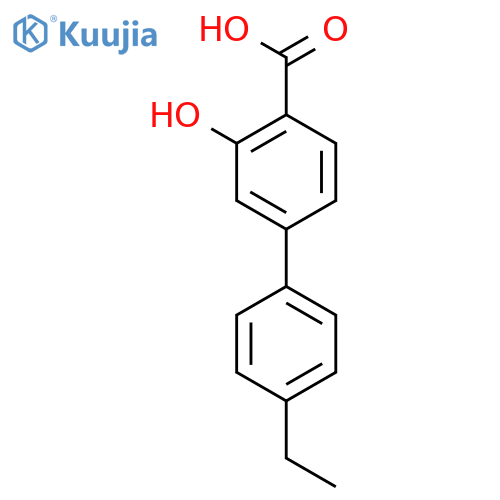 4-(4-Ethylphenyl)-2-hydroxybenzoic acid structure