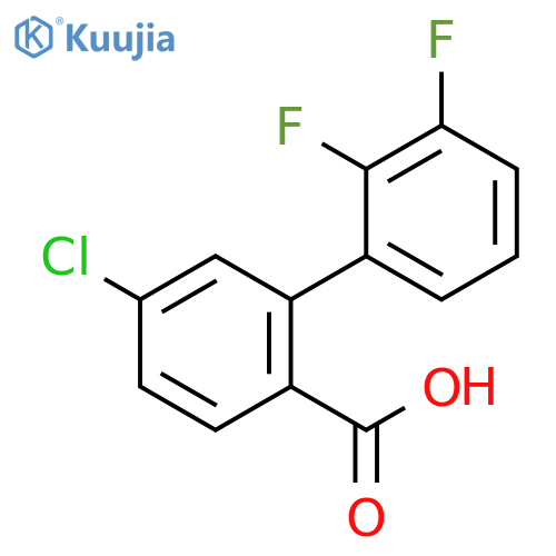 4-Chloro-2-(2,3-difluorophenyl)benzoic acid structure