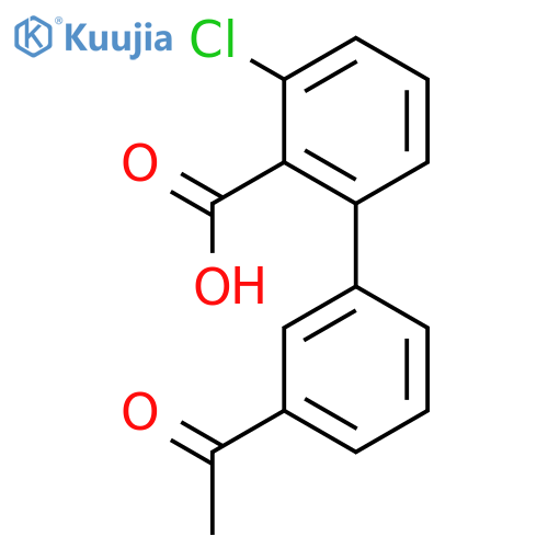 2-(3-acetylphenyl)-6-chlorobenzoic Acid structure