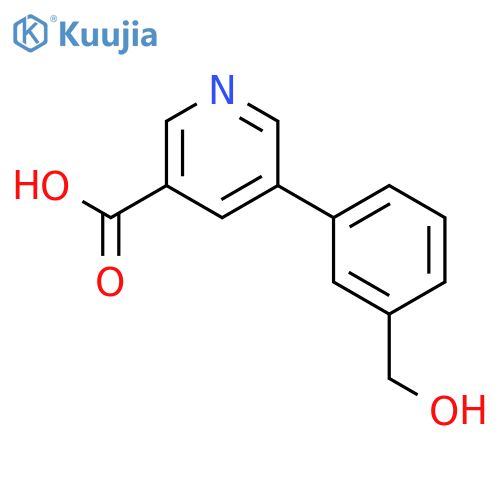 5-(3-Hydroxymethylphenyl)nicotinic acid structure