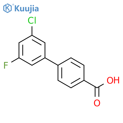 4-(3-Chloro-5-fluorophenyl)benzoic acid structure