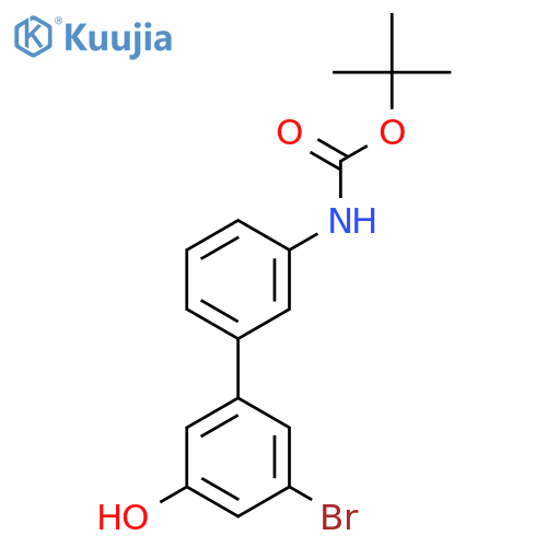 Tert-butyl N-[3-(3-bromo-5-hydroxyphenyl)phenyl]carbamate structure