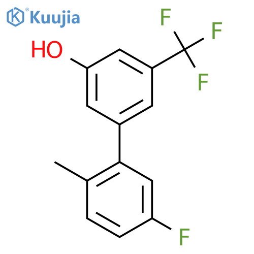 5-(5-Fluoro-2-methylphenyl)-3-trifluoromethylphenol structure
