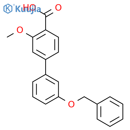 4-(3-Benzyloxyphenyl)-2-methoxybenzoic acid structure