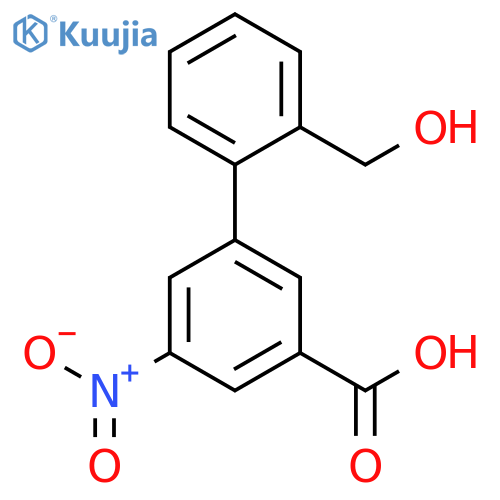 3-(2-Hydroxymethylphenyl)-5-nitrobenzoic acid structure