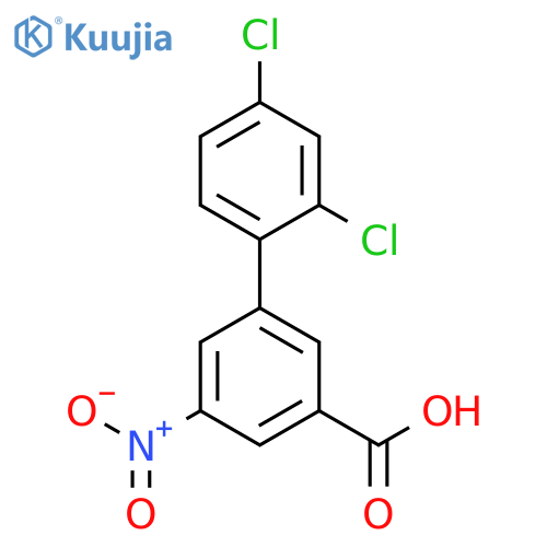 3-(2,4-Dichlorophenyl)-5-nitrobenzoic acid structure