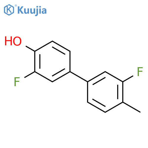 2-fluoro-4-(3-fluoro-4-methylphenyl)phenol structure