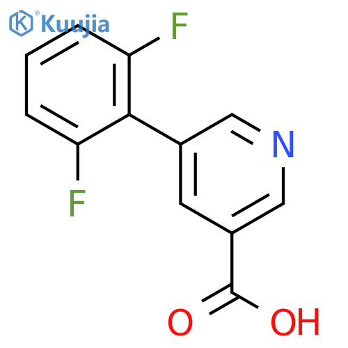 5-(2,6-Difluorophenyl)nicotinic acid structure