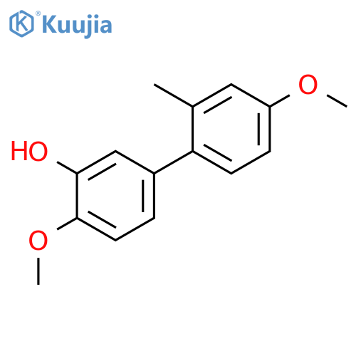 5-(4-Methoxy-2-methylphenyl)-2-methoxyphenol structure