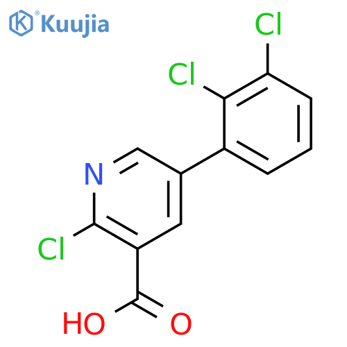 2-Chloro-5-(2,3-dichlorophenyl)nicotinic acid structure