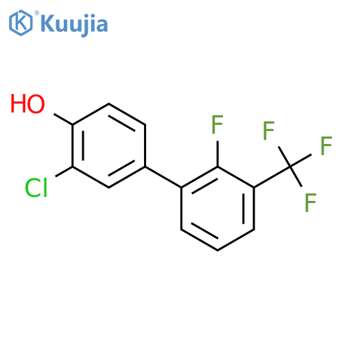 2-chloro-4-[2-fluoro-3-(trifluoromethyl)phenyl]phenol structure