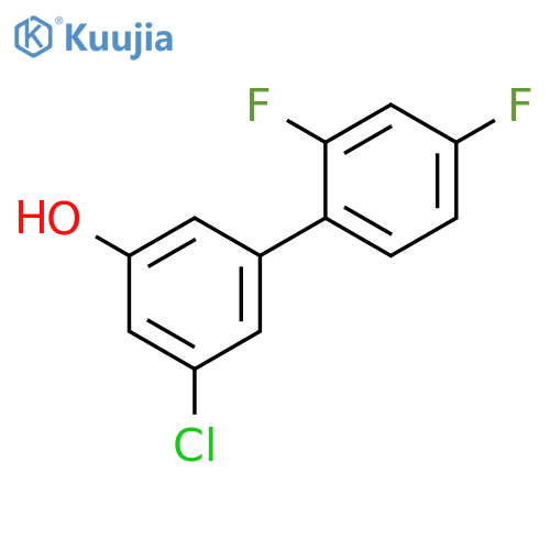 3-Chloro-5-(2,4-difluorophenyl)phenol structure
