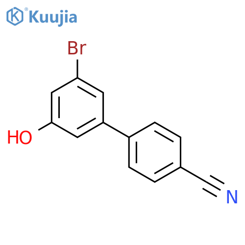 3-Bromo-5-(4-cyanophenyl)phenol structure