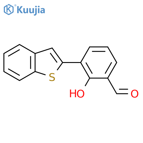 6-[Benzo(b)thiophen-2-yl]-2-formylphenol structure