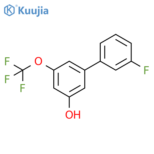 [1,1'-Biphenyl]-3-ol, 3'-fluoro-5-(trifluoromethoxy)- structure