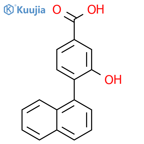 Benzoic acid, 3-hydroxy-4-(1-naphthalenyl)- structure