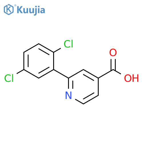4-Pyridinecarboxylic acid, 2-(2,5-dichlorophenyl)- structure