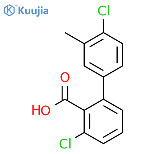6-Chloro-2-(4-chloro-3-methylphenyl)benzoic acid structure