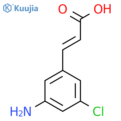 3-Amino-5-chlorocinnamic acid structure