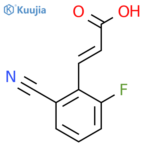 2-Cyano-6-fluorocinnamic acid structure
