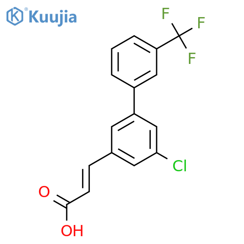 3-(5-Chloro-3'-(trifluoromethyl)biphenyl-3-yl)-acrylic acid structure