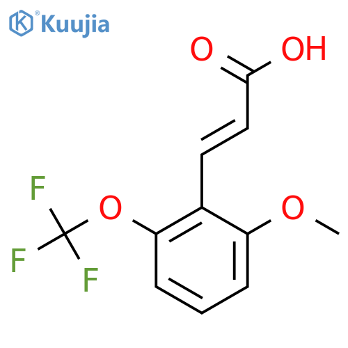 2-Methoxy-6-(trifluoromethoxy)cinnamic acid structure