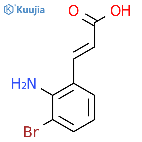 2-Amino-3-bromocinnamic acid structure
