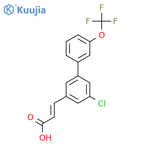 5-Chloro-3'-(trifluoromethoxy)biphenyl-3-acrylic acid structure