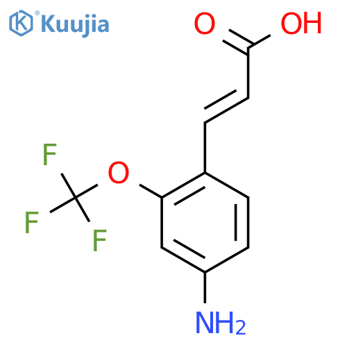 4-Amino-2-(trifluoromethoxy)cinnamic acid structure