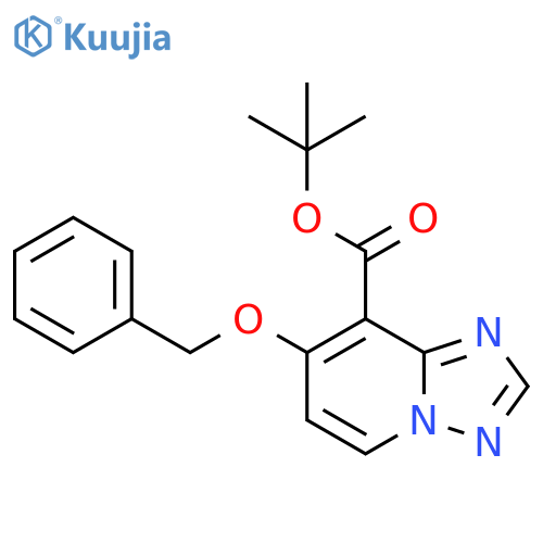 tert-Butyl 7-(benzyloxy)-[1,2,4]triazolo[1,5-a]pyridine-8-carboxylate structure