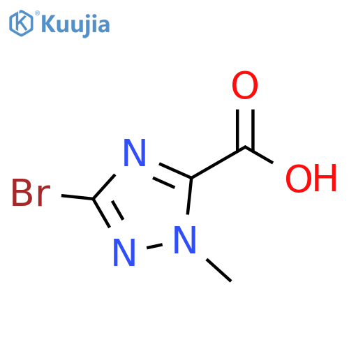 3-Bromo-1-methyl-1H-1,2,4-triazole-5-carboxylic acid structure