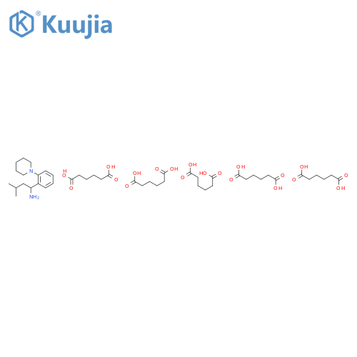 3-Methyl-1-(2-(1-piperidinyl)phenyl)butylamine Adipate (1:5) structure