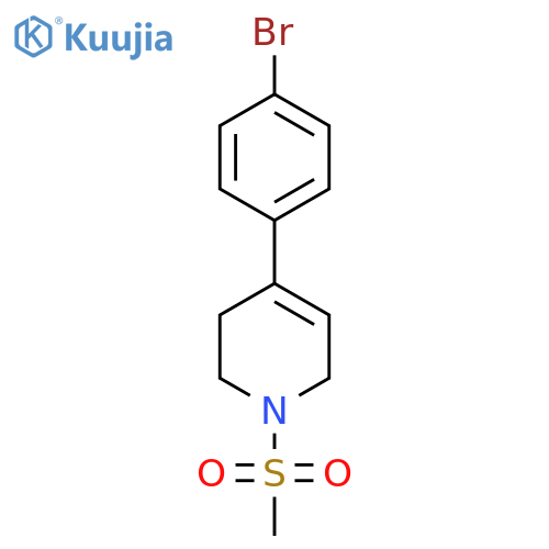 4-(4-Bromophenyl)-1-methanesulfonyl-3,6-dihydro-2H-pyridine structure