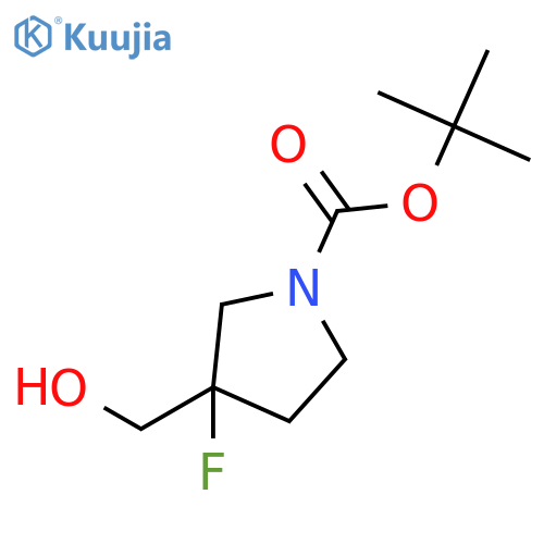 Tert-butyl 3-fluoro-3-(hydroxymethyl)pyrrolidine-1-carboxylate structure
