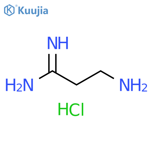 Propanimidamide, 3-amino-, hydrochloride (1:1) structure