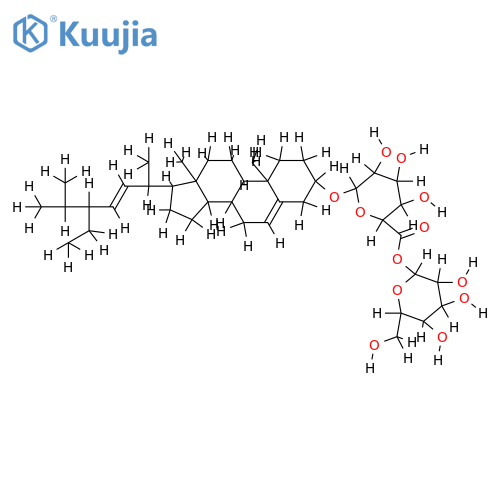 stigmasta-5,22-dien-3beta-ol-3beta-D-glucuropyranosyl-(6'beta->1'')-glucopyranoside structure