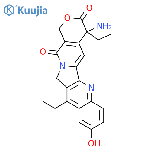 1H-Pyrano[3',4':6,7]indolizino[1,2-b]quinoline-3,14(4H,12H)-dione,4-amino-4,11-diethyl-9-hydroxy- structure