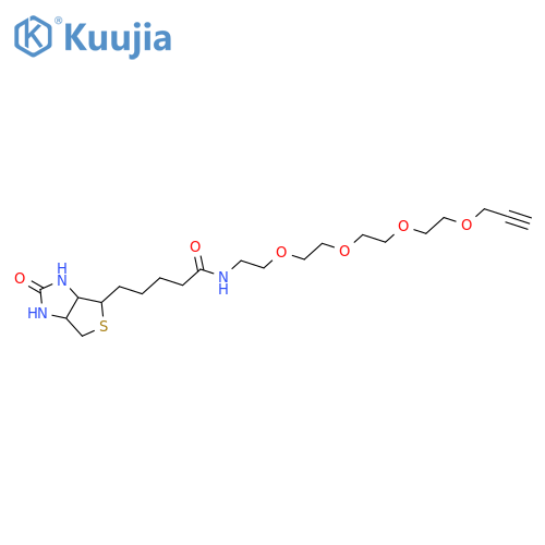 Biotin – PEG4 – Alkyne structure