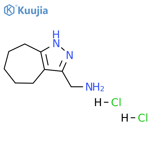 (1,4,5,6,7,8-hexahydrocyclohepta[c]pyrazol-3-ylmethyl)amine dihydrochloride structure