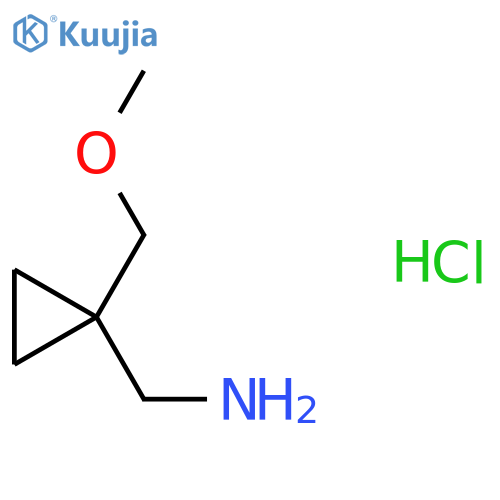 (1-(methoxymethyl)cyclopropyl)methanamine hydrochloride structure