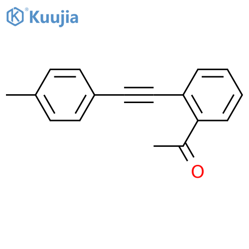 Ethanone, 1-[2-[2-(4-methylphenyl)ethynyl]phenyl]- structure