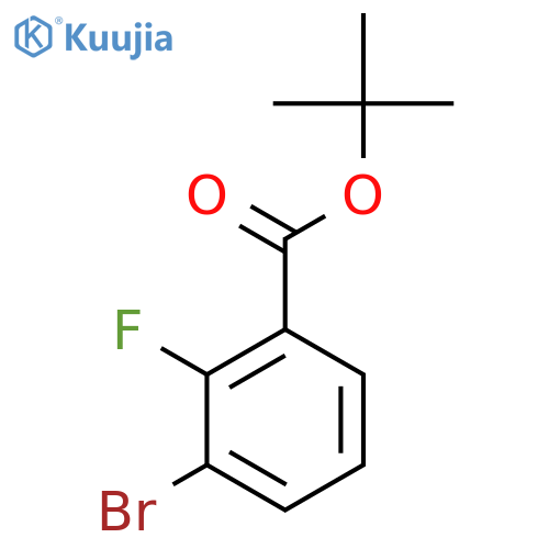 tert-Butyl 3-bromo-2-fluorobenzoate structure